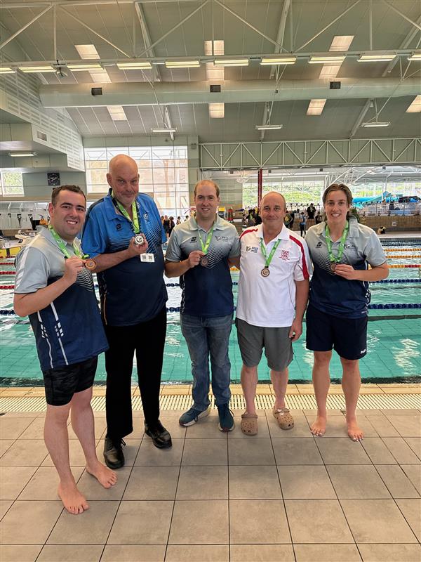Kyle with relay team